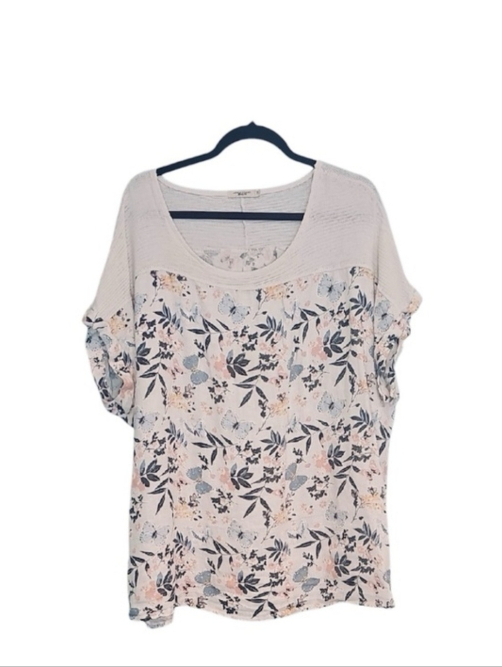 💚 Lungo L’arno Floral Print Top, Size 3X